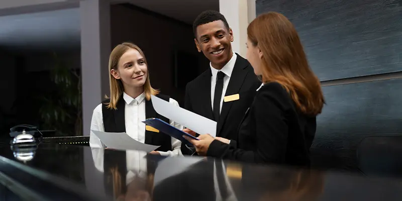 foto ilustrativa  portaria e limpeza